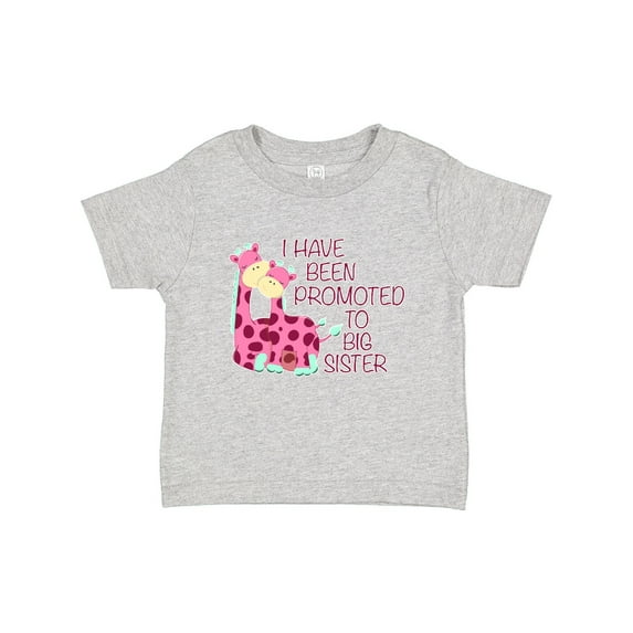 Inktastic I Have Been Promoted to Big Sister Pink Girls Baby T-Shirt