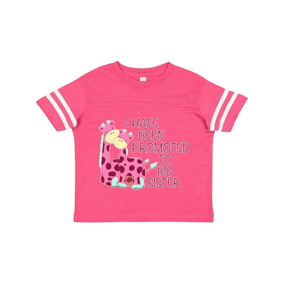 Inktastic I Have Been Promoted to Big Sister Pink Girls Toddler T-Shirt