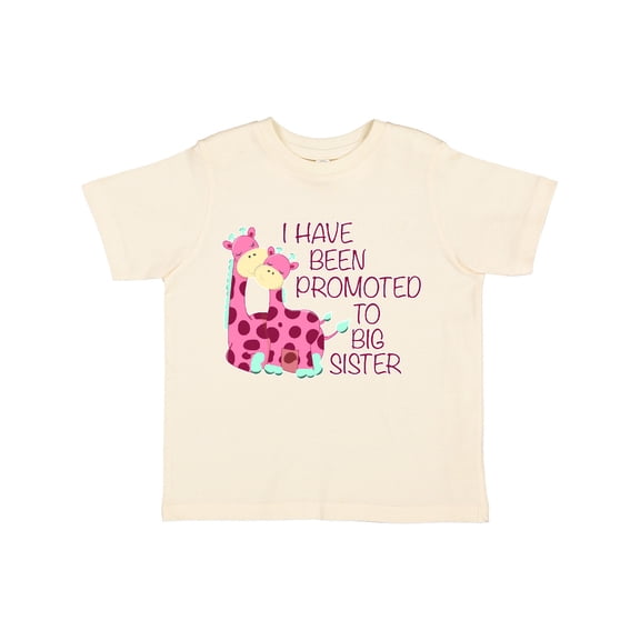 Inktastic I Have Been Promoted to Big Sister Pink Girls Toddler T-Shirt