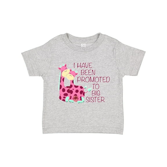 Inktastic I Have Been Promoted to Big Sister Pink Girls Toddler T-Shirt