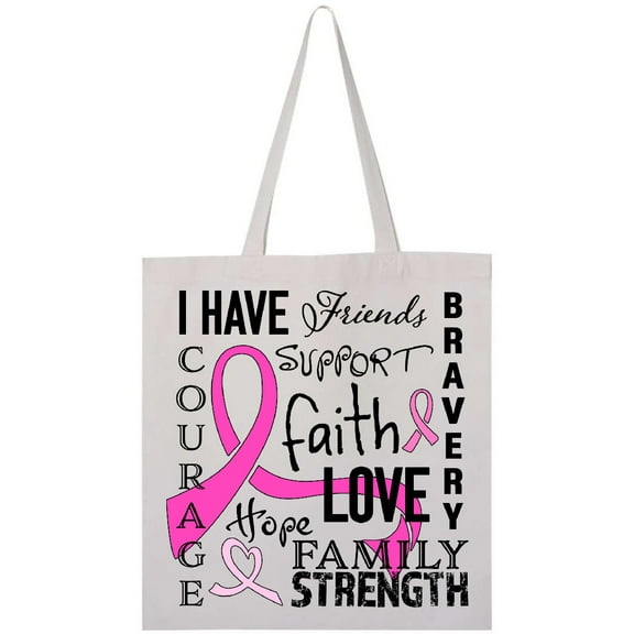Inktastic I Have... Inspirational Words for Breast Cancer Survivors Tote Bag