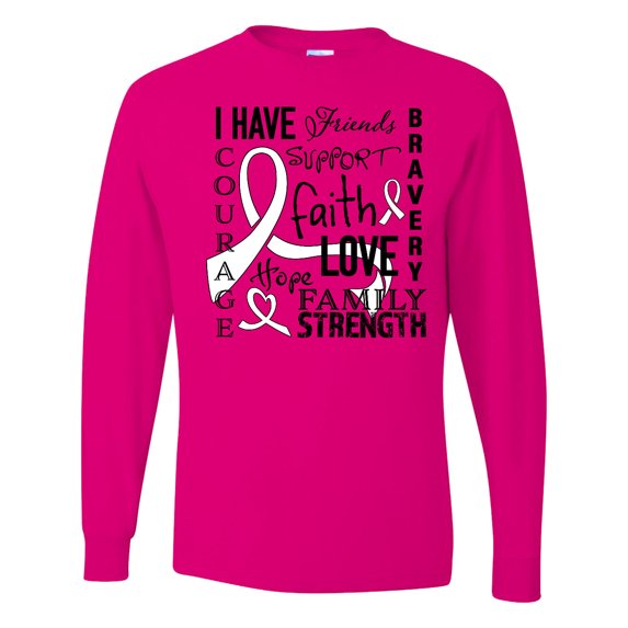 Inktastic I Have... Inspirational Words for Those Battling Lung Cancer Long Sleeve T-Shirt