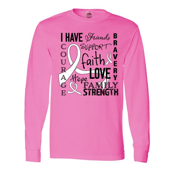 Inktastic I Have... Inspirational Words for Those Battling Lung Cancer Long Sleeve T-Shirt