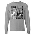 thumbnail image 1 of Inktastic I Have... Inspirational Words for Those Battling Lung Cancer Long Sleeve T-Shirt, 1 of 5