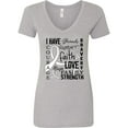 thumbnail image 1 of Inktastic I Have... Inspirational Words for Those Battling Lung Cancer Women's V-Neck T-Shirt, 1 of 5