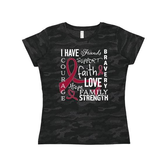 Inktastic I Have... Inspirational words for those fighting multiple myeloma Women's T-Shirt