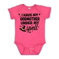 thumbnail image 1 of Inktastic I Have My Godmother Under My Spell with Cute Witch Hat Boys or Girls Baby Bodysuit, 1 of 5