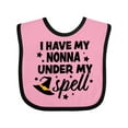thumbnail image 1 of Inktastic I Have My Nonna Under My Spell with Cute Witch Hat Boys or Girls Baby Bib, 1 of 4