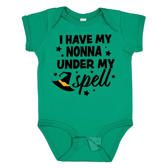Inktastic I Have My Nonna Under My Spell with Cute Witch Hat Boys or Girls Baby Bodysuit