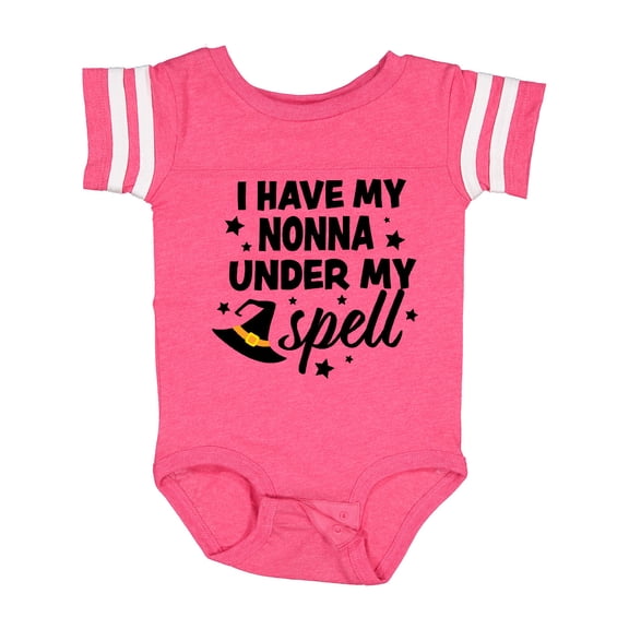Inktastic I Have My Nonna Under My Spell with Cute Witch Hat Boys or Girls Baby Bodysuit