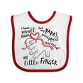 thumbnail image 1 of Inktastic I Have Small Hands, but My Papas Wrapped Around My Little Finger Boys or Girls Baby Bib, 1 of 4