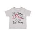 thumbnail image 1 of Inktastic I Have Small Hands, but My Papas Wrapped Around My Little Finger Boys or Girls Toddler T-Shirt, 1 of 5