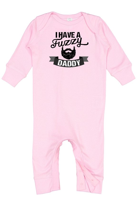 I Have a Fuzzy Daddy Beard Baby Romper Coveralls