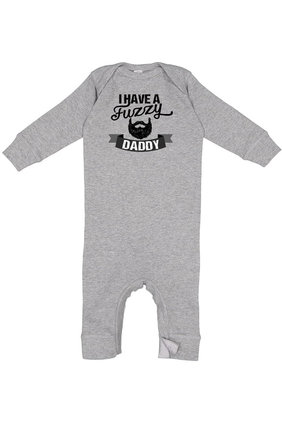 I Have a Fuzzy Daddy Beard Baby Romper Coveralls