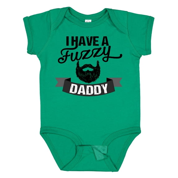 Inktastic I Have a Fuzzy Daddy Beard Boys or Girls Baby Bodysuit