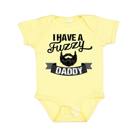 Inktastic I Have a Fuzzy Daddy Beard Boys or Girls Baby Bodysuit