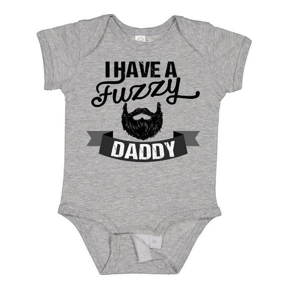 Inktastic I Have a Fuzzy Daddy Beard Boys or Girls Baby Bodysuit