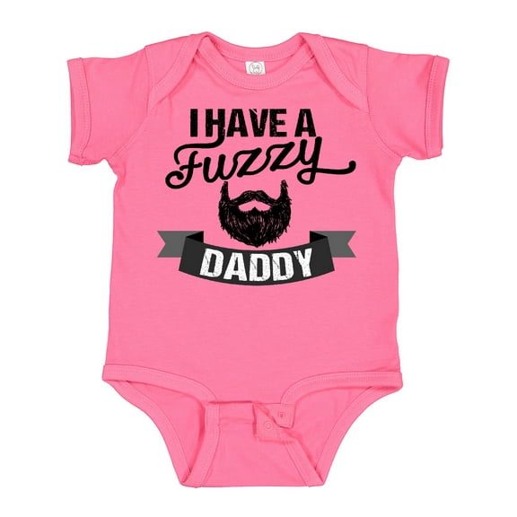 Inktastic I Have a Fuzzy Daddy Beard Boys or Girls Baby Bodysuit