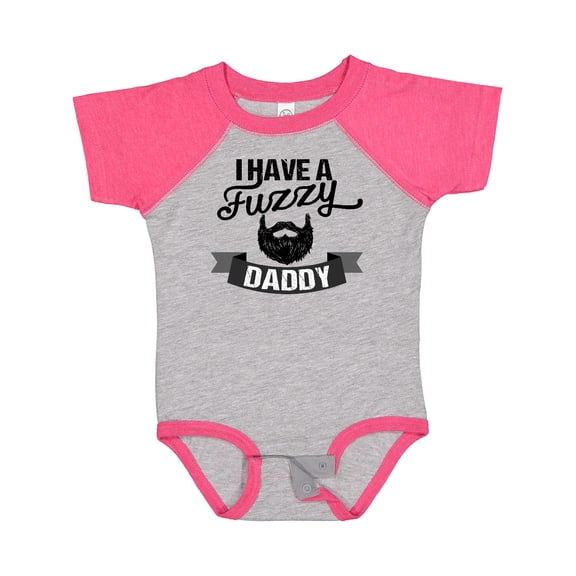 Inktastic I Have a Fuzzy Daddy Beard Boys or Girls Baby Bodysuit