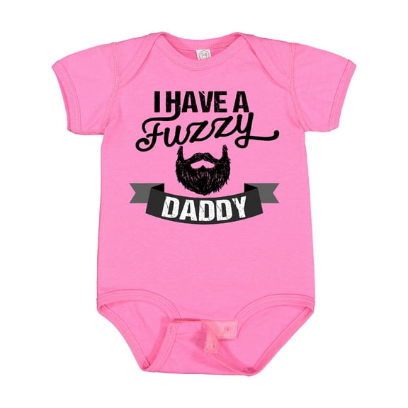 Inktastic I Have a Fuzzy Daddy Beard Boys or Girls Baby Bodysuit