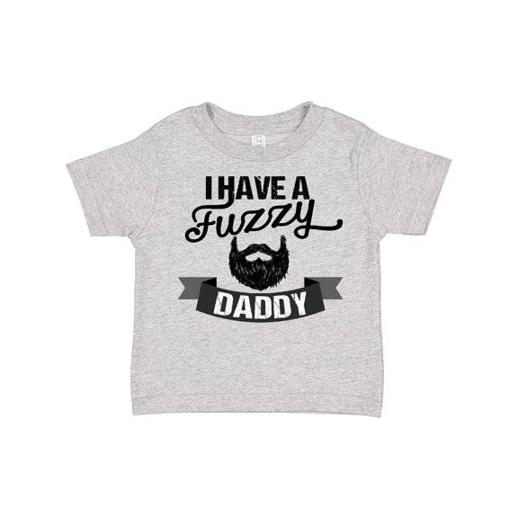 Inktastic I Have a Fuzzy Daddy Beard Boys or Girls Toddler T-Shirt