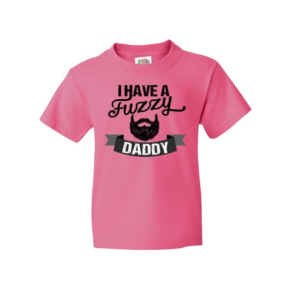 Inktastic I Have a Fuzzy Daddy Beard Youth T-Shirt