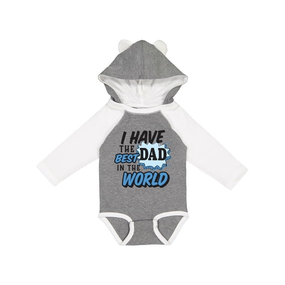 Inktastic I Have the Best Dad in the World Boys Long Sleeve Baby Bodysuit