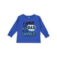 thumbnail image 1 of Inktastic I Have the Best Dad in the World Boys Long Sleeve Toddler T-Shirt, 1 of 5