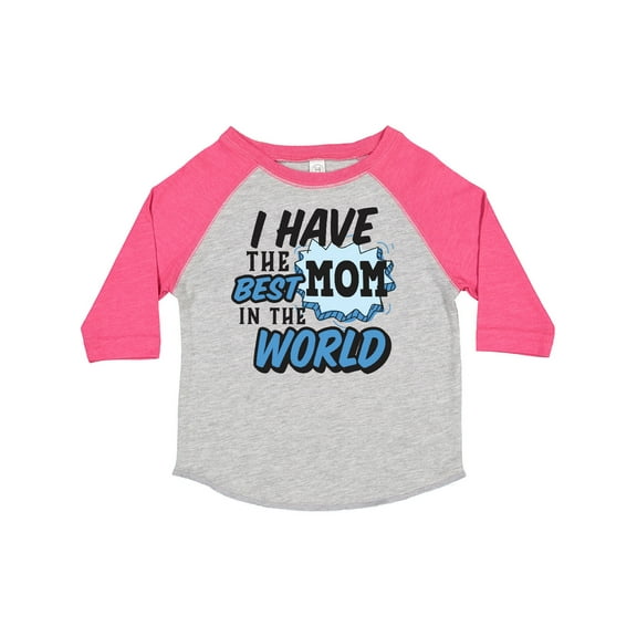 Inktastic I Have the Best Mom in the World with Speech Bubble Boys Toddler T-Shirt