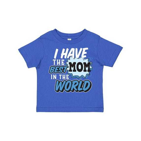 Inktastic I Have the Best Mom in the World with Speech Bubble Boys Toddler T-Shirt