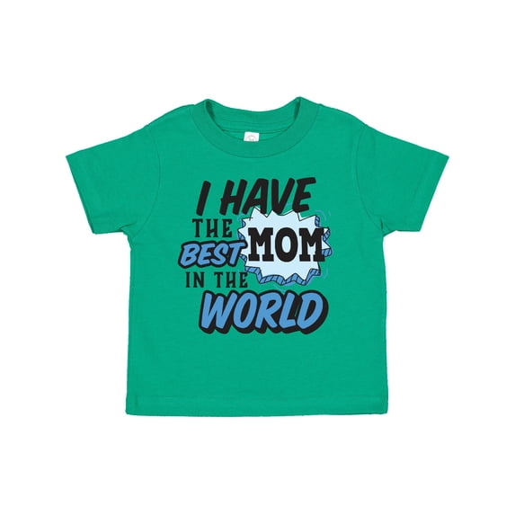 Inktastic I Have the Best Mom in the World with Speech Bubble Boys Toddler T-Shirt
