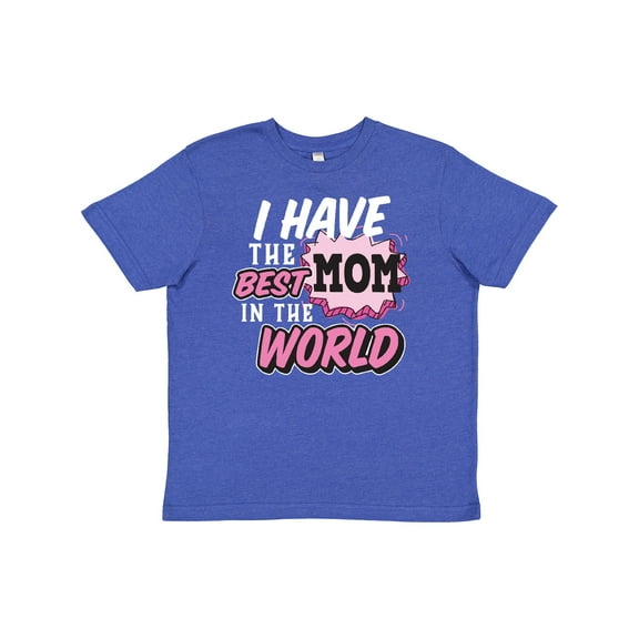 Inktastic I Have the Best Mom in the World with Speech Bubble Youth T-Shirt