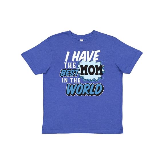 Inktastic I Have the Best Mom in the World with Speech Bubble Youth T-Shirt