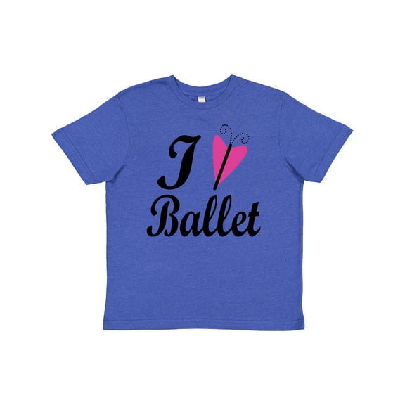 Inktastic I Heart Ballet Dance Ballerina Youth T-Shirt
