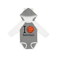 thumbnail image 1 of Inktastic I Heart Basketball Boys or Girls Long Sleeve Baby Bodysuit, 1 of 5
