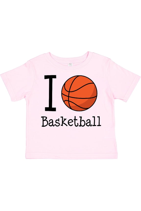 I Heart Basketball Boys or Girls Toddler T-Shirt
