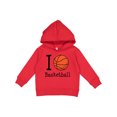 thumbnail image 1 of Inktastic I Heart Basketball Toddler Hoodie, 1 of 4