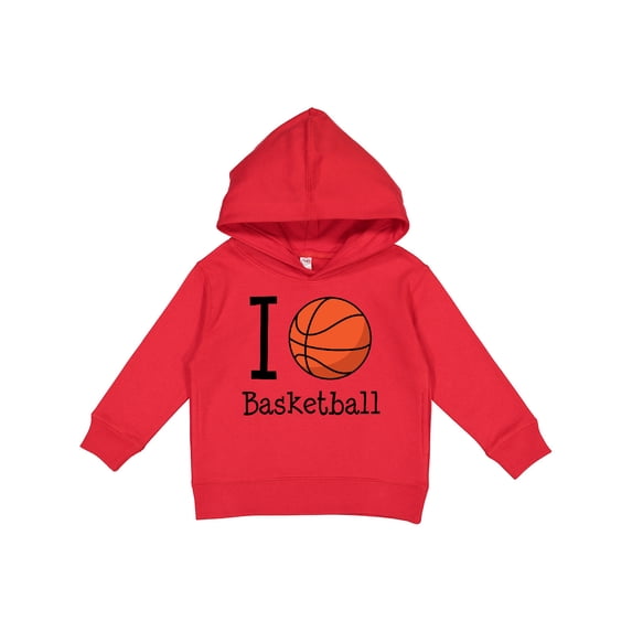 Inktastic I Heart Basketball Toddler Hoodie