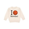 thumbnail image 1 of Inktastic I Heart Basketball Toddler Sweatshirt, 1 of 4