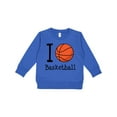 thumbnail image 1 of Inktastic I Heart Basketball Toddler Sweatshirt, 1 of 4