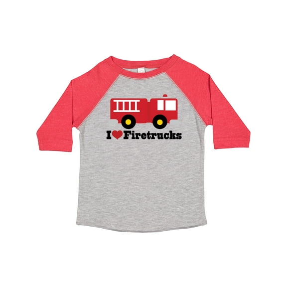 Inktastic I Heart Firetrucks Boys or Girls Toddler T-Shirt