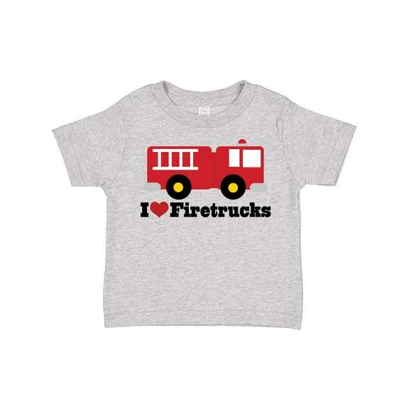 Inktastic I Heart Firetrucks Boys or Girls Toddler T-Shirt
