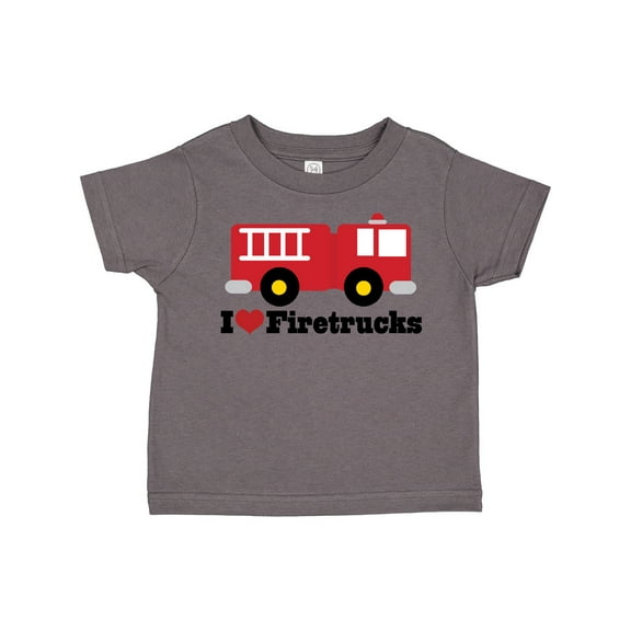 Inktastic I Heart Firetrucks Boys or Girls Toddler T-Shirt