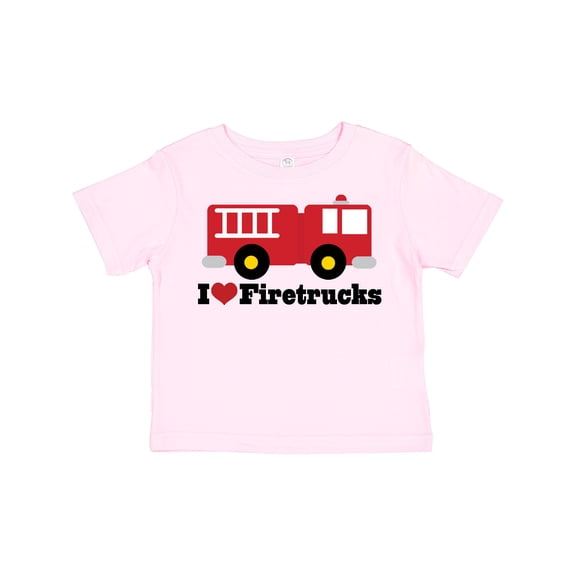 Inktastic I Heart Firetrucks Boys or Girls Toddler T-Shirt