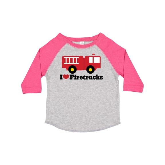 Inktastic I Heart Firetrucks Boys or Girls Toddler T-Shirt