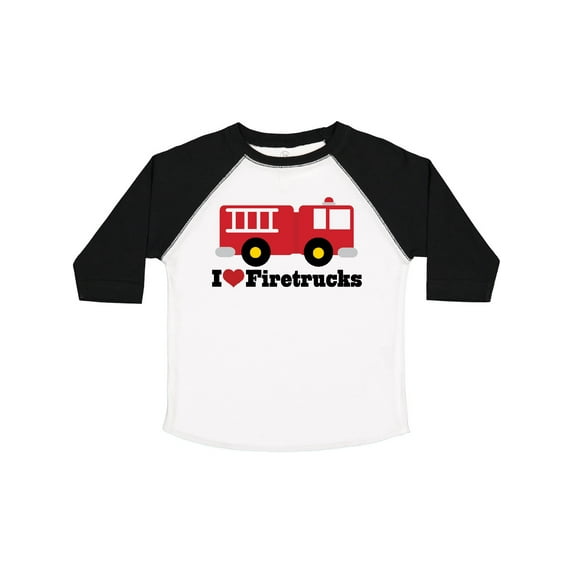 Inktastic I Heart Firetrucks Boys or Girls Toddler T-Shirt
