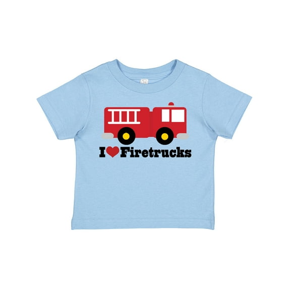 Inktastic I Heart Firetrucks Boys or Girls Toddler T-Shirt
