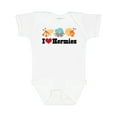 thumbnail image 1 of Inktastic I Heart Hermit Crabs Boys or Girls Baby Bodysuit, 1 of 5