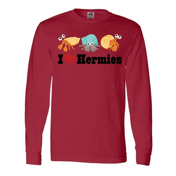 Inktastic I Heart Hermit Crabs Long Sleeve T-Shirt