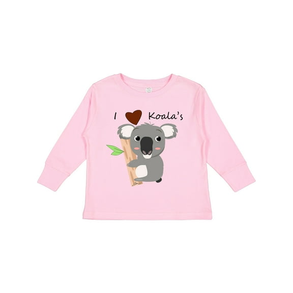 Inktastic I Heart Koalas Boys or Girls Long Sleeve Toddler T-Shirt